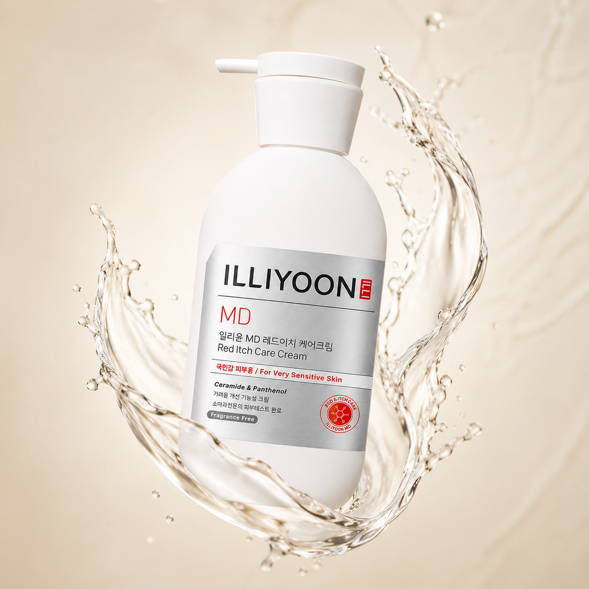 ILLIYOON MD Red Itch Care Cream 330ml sensitive skin body cream for dry skin and itch relief