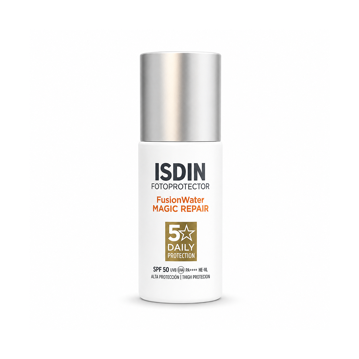 ISDIN Fotoprotector Fusion Water Magic Repair SPF 50 Daily Facial Sunscreen 1 + 1 Offer 2 × 50ml with lightweight anti-photoaging protection