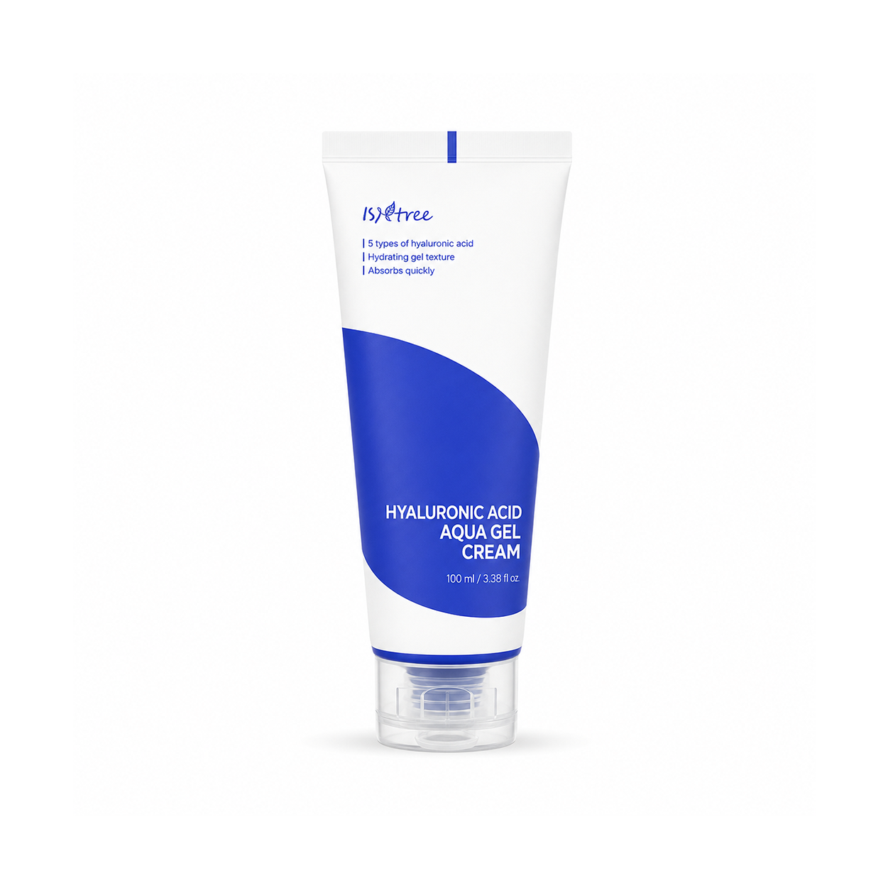 ISNTREE Hyaluronic Acid Aqua Gel Cream 100ml hydrating face gel cream with 5 types of hyaluronic acid for deep daily hydration.