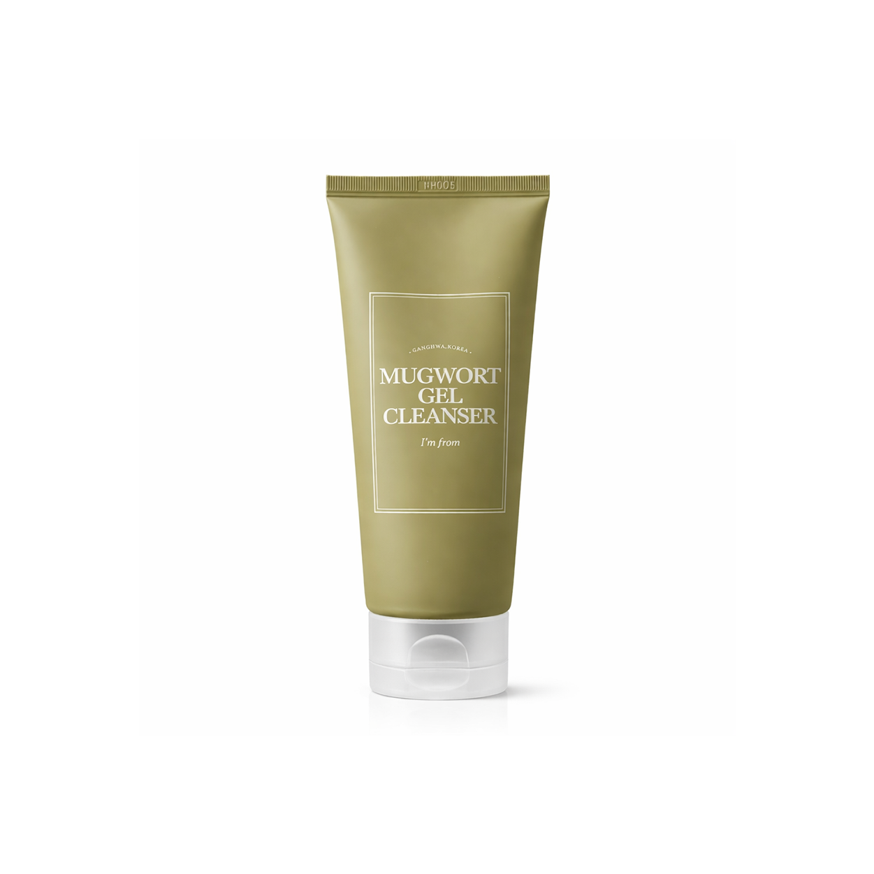 I'm From Mugwort Gel Cleanser 150ml soothing gel face cleanser with 60% mugwort extract designed to gently cleanse and calm sensitive skin