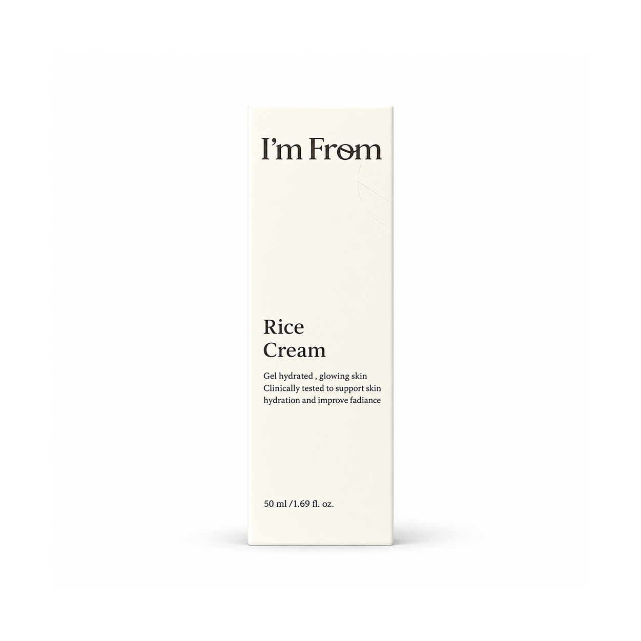 I'm From Rice Cream 50ml hydrating face cream for dry and sensitive skin, nourishing the skin barrier with rice bran water for lasting moisture.