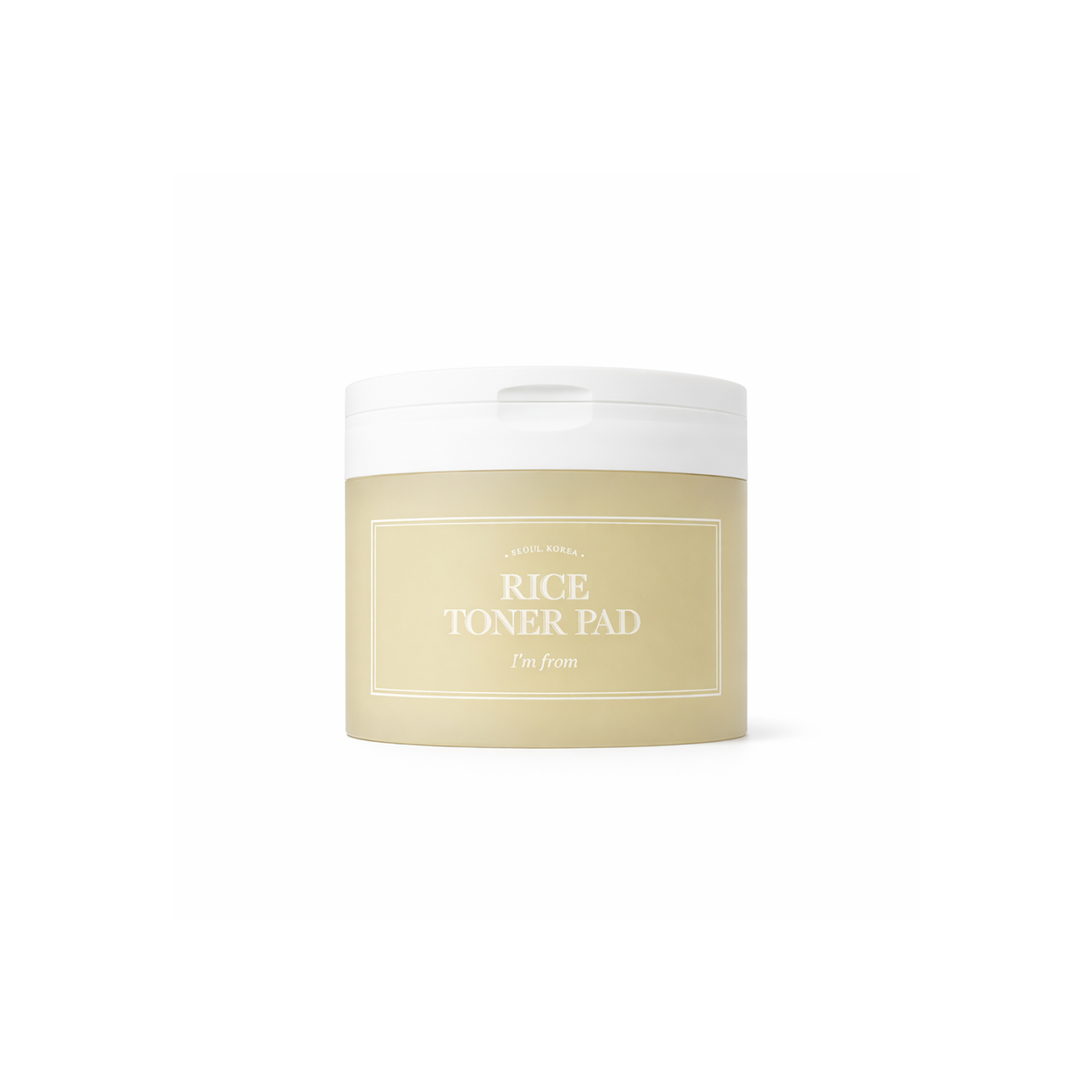 I'm From Rice Toner Pad 140ml Korean face toner pads with rice extract for brightening and hydrating skin texture improvement