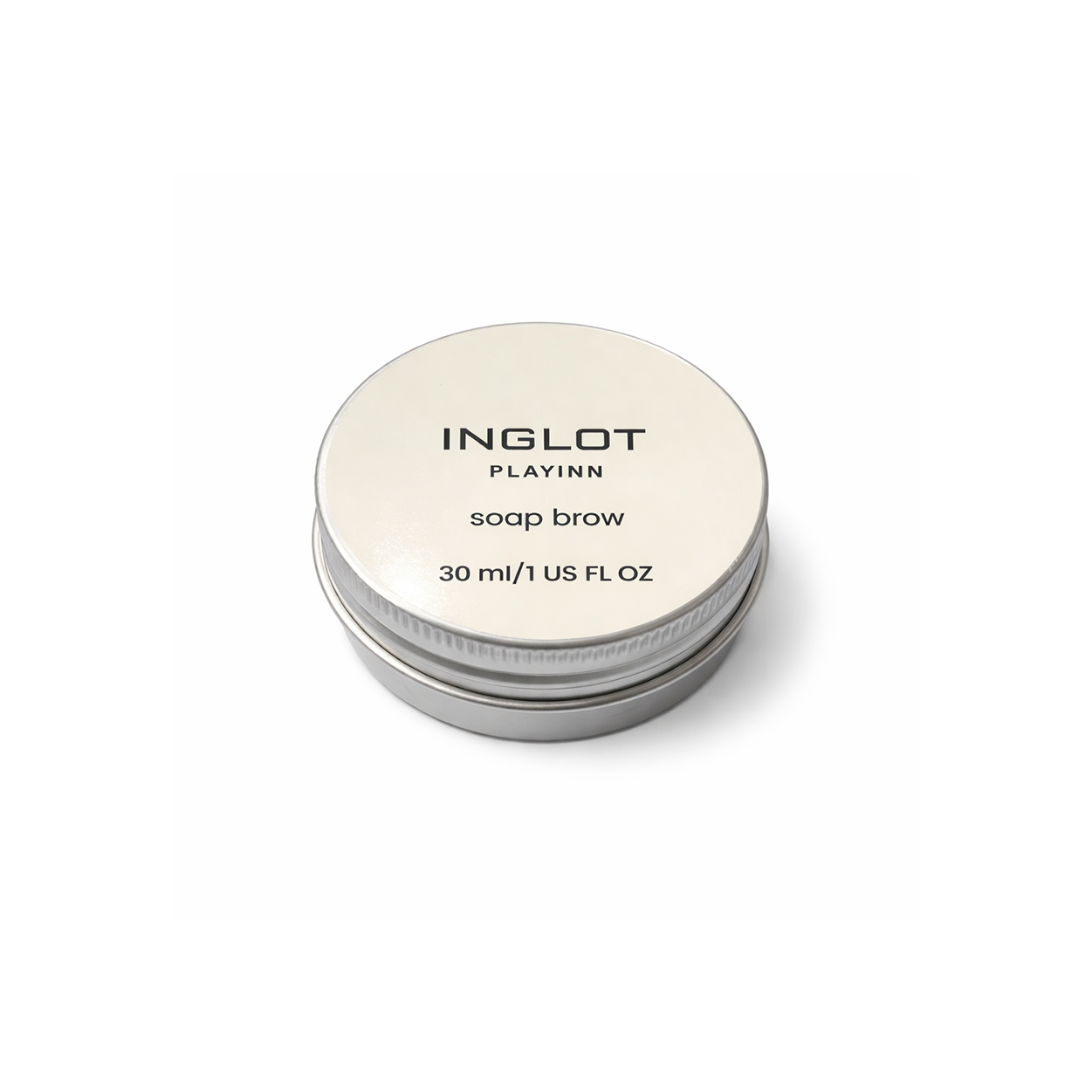 Inglot Playinn Soap Brow 30ml eyebrow styling soap for strong hold and fluffy laminated brows in compact packaging