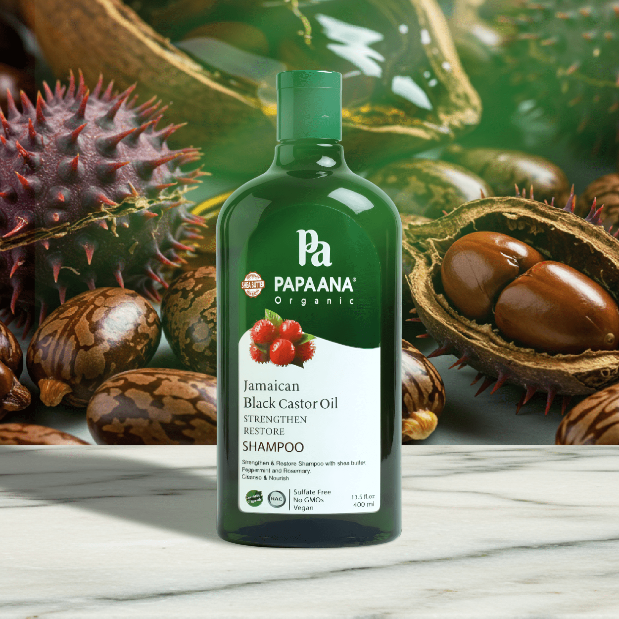Papaana Organic Jamaican Black Castor Oil Shampoo