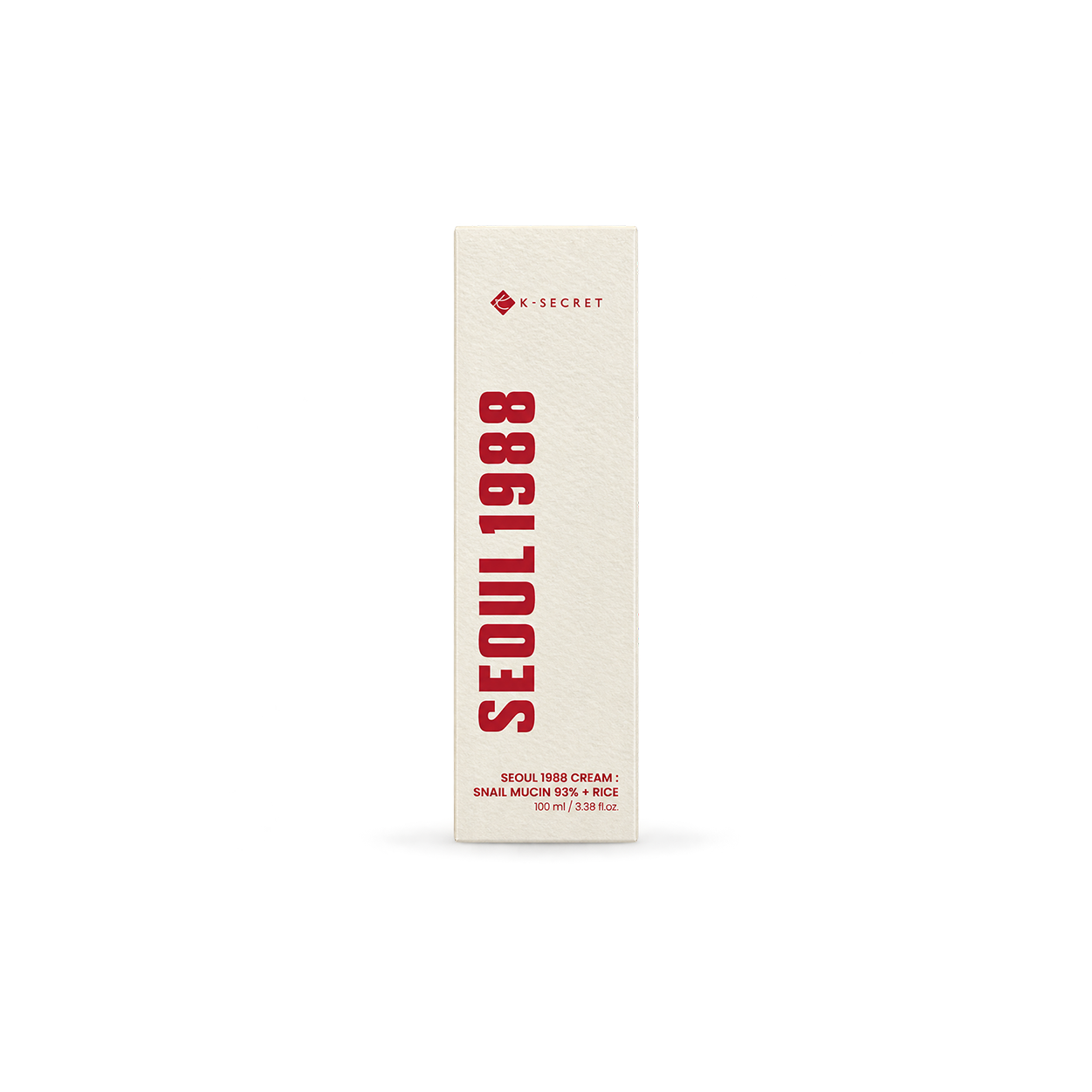 K-SECRET SEOUL 1988 CREAM : SNAIL MUCIN 93% + RICE 100ml face cream for hydrating and nourishing dry skin