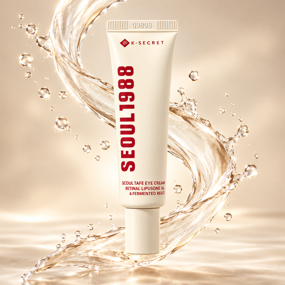 K-Secret Seoul 1988 Eye Cream Retinal Liposome 4% + Fermented Bean Eye Cream 30ml helps reduce fine lines and improve skin firmness.