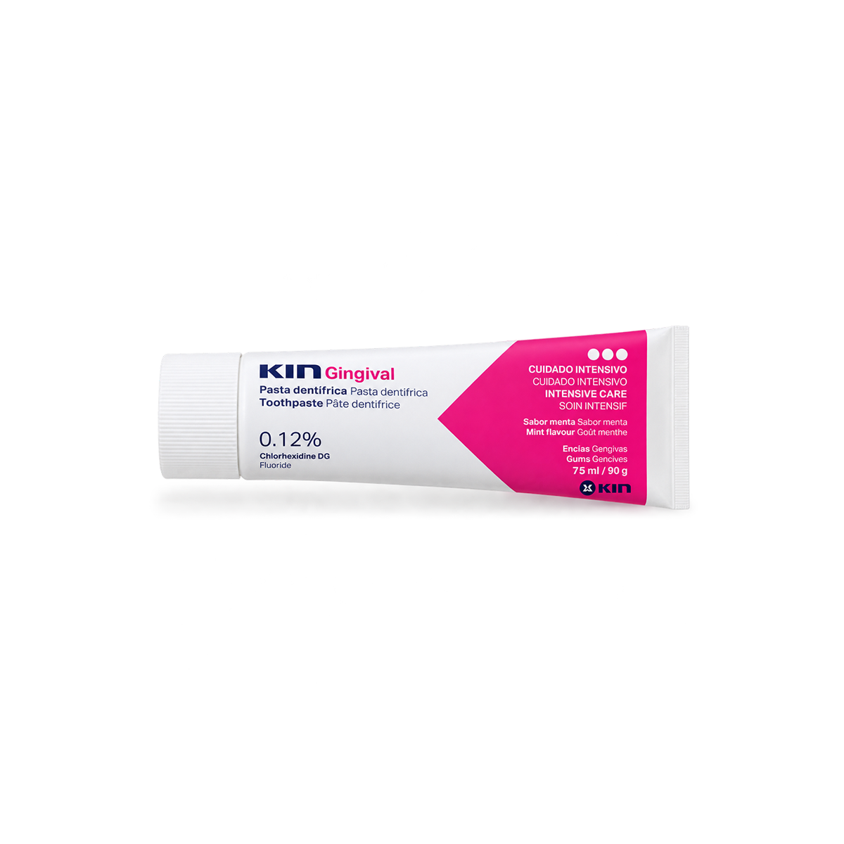 KIN Gingival Toothpaste 0.12% Chlorhexidine 75ml/90g for intensive gum care and oral hygiene