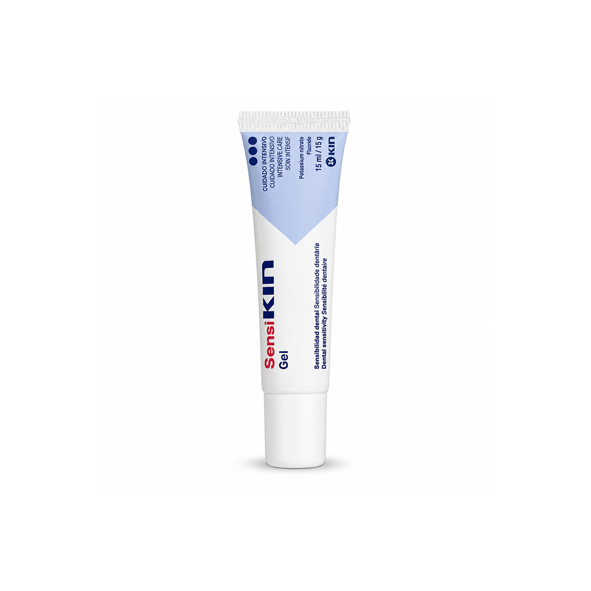 KIN Sensi Gel intensive care dental gel 15ml for sensitive teeth, formulated with potassium nitrate and fluoride