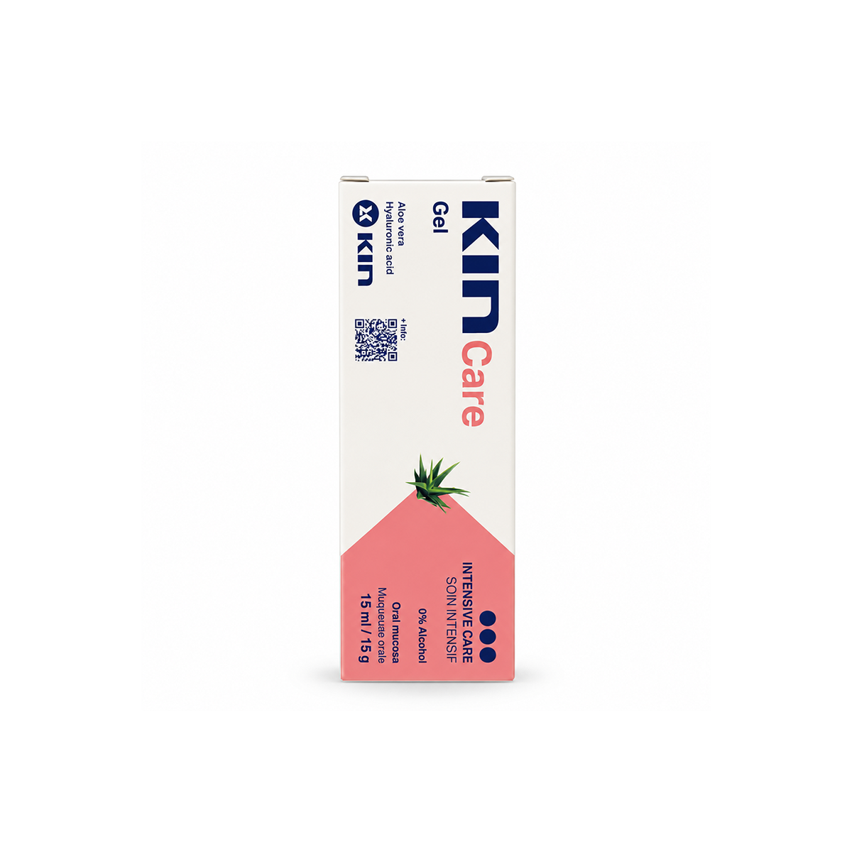 KIN Care Gel oral mucosa care gel 15ml / 15g with aloe vera and hyaluronic acid for intensive oral care