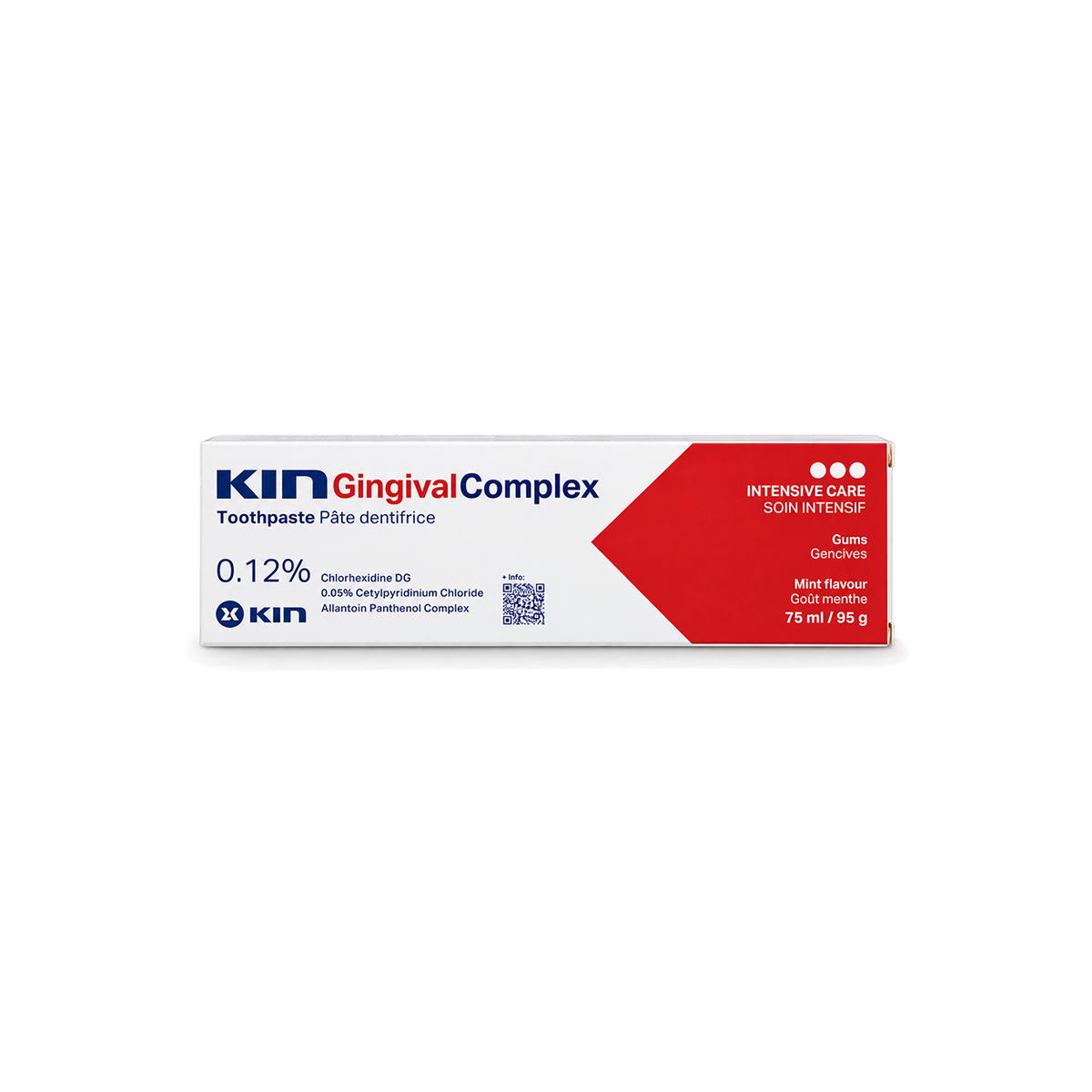 KIN Gingival Complex Intensive Care Toothpaste 75ml / 95g for targeted gum care and oral hygiene