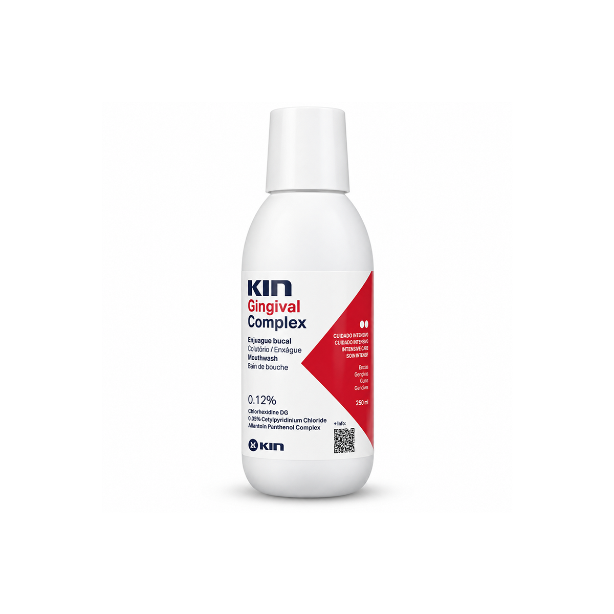 KIN Gingival Complex Mouthwash 250ml for intensive gum care and targeted oral hygiene support