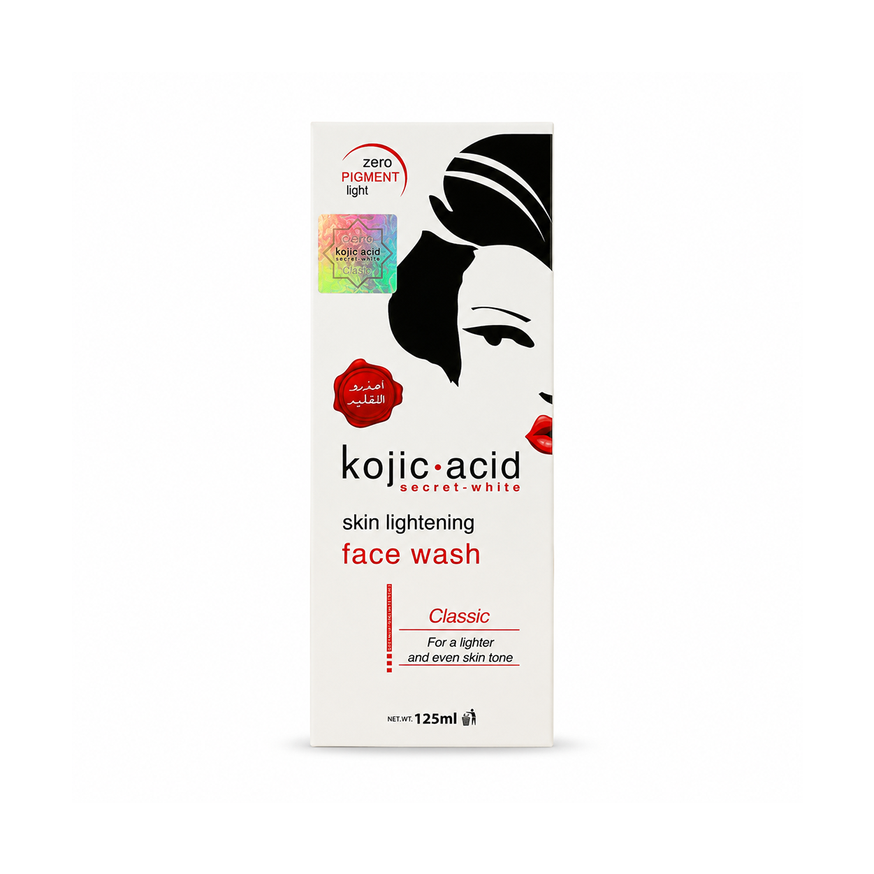 Kojic Acid Secret White Skin Lightening Face Wash 125ml brightening facial cleanser for uneven skin tone and dull skin