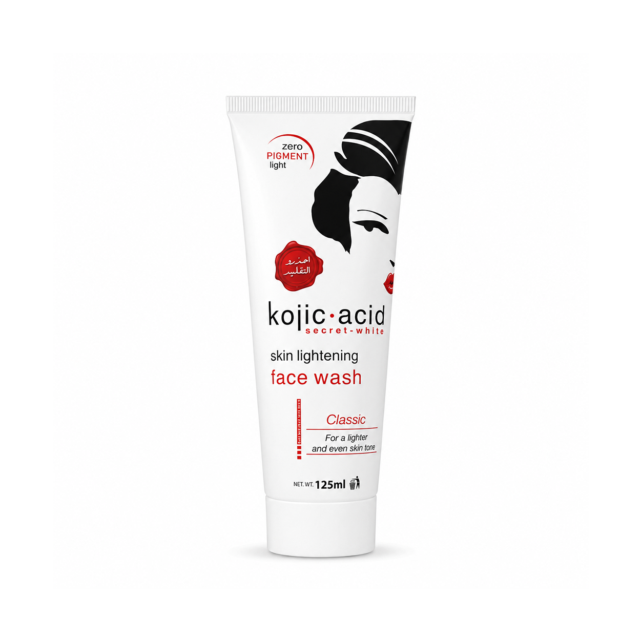Kojic Acid Secret White Skin Lightening Face Wash 125ml brightening facial cleanser for uneven skin tone and dull skin