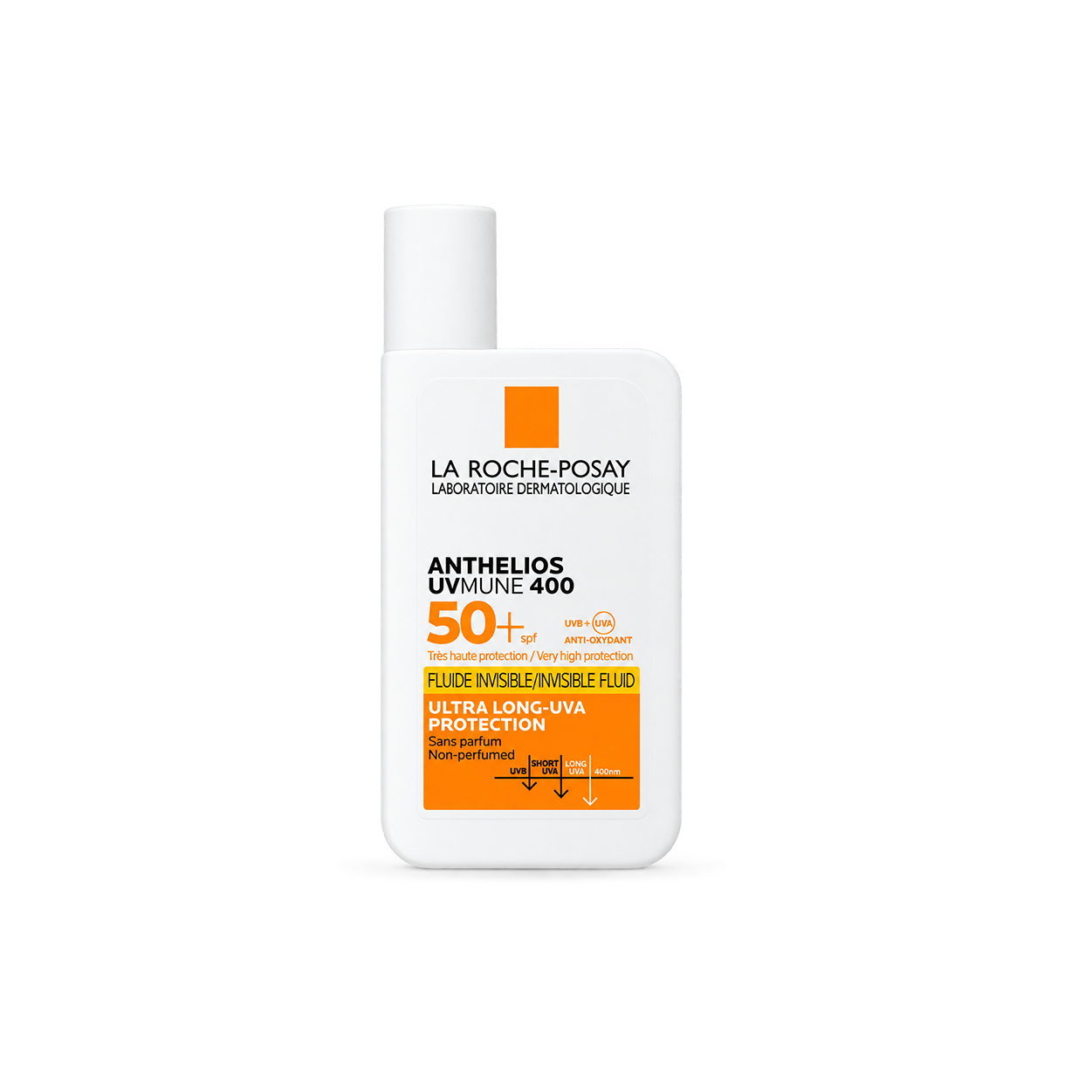La Roche-Posay Anthelios UVMUNE 400 SPF 50+ invisible facial sunscreen fluid 50ml with ultra long-UVA protection
