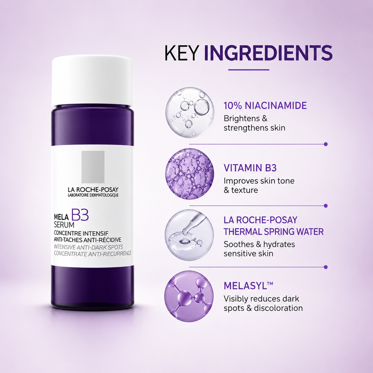 La Roche-Posay Mela B3 Serum 10ml anti-dark spot serum for hyperpigmentation and persistent dark spots