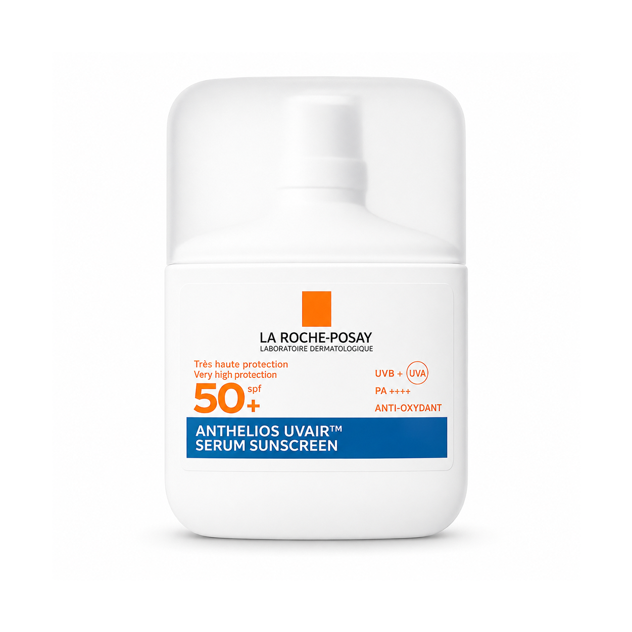 La Roche-Posay Anthelios UvAir Serum Sunscreen SPF 50+ PA++++ 50ml facial serum sunscreen providing broad-spectrum UV protection and lightweight hydration.
