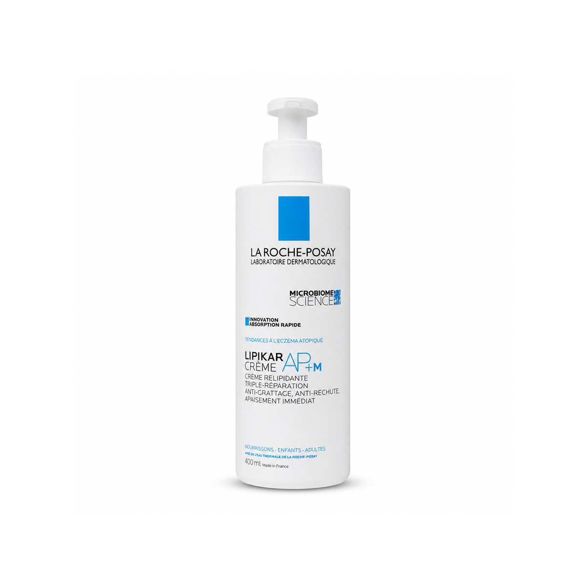 La Roche-Posay Lipikar Crème AP+M 400ml triple-repair moisturizing cream for dry, sensitive skin and barrier care