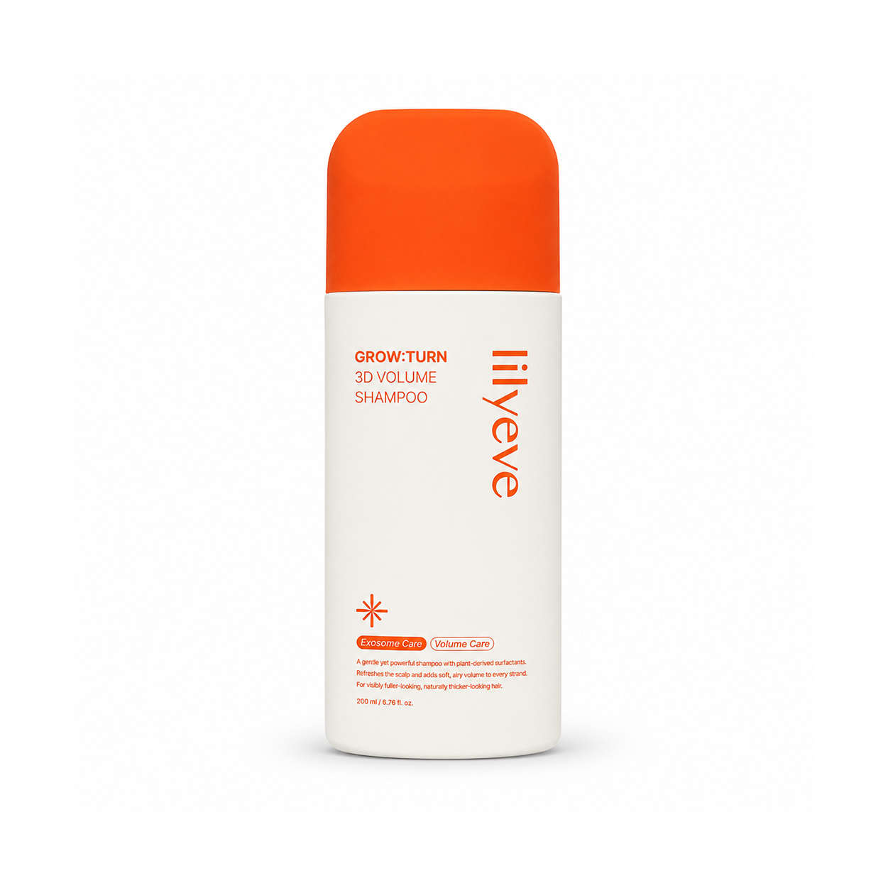 Lilyeve Grow:Turn 3D Volume Shampoo 200ml volumizing shampoo for thin flat hair with lightweight scalp cleansing care