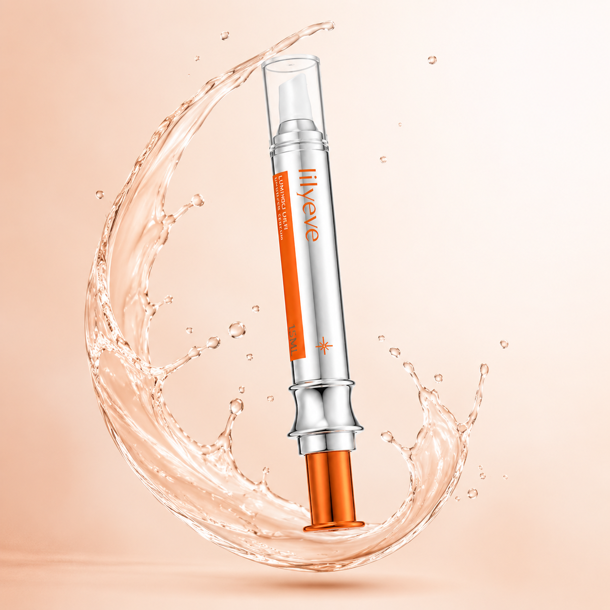Lilyeve Luminous Under Eye Serum 15ml lightweight under eye serum for puffiness, dry skin, and tired-looking eyes