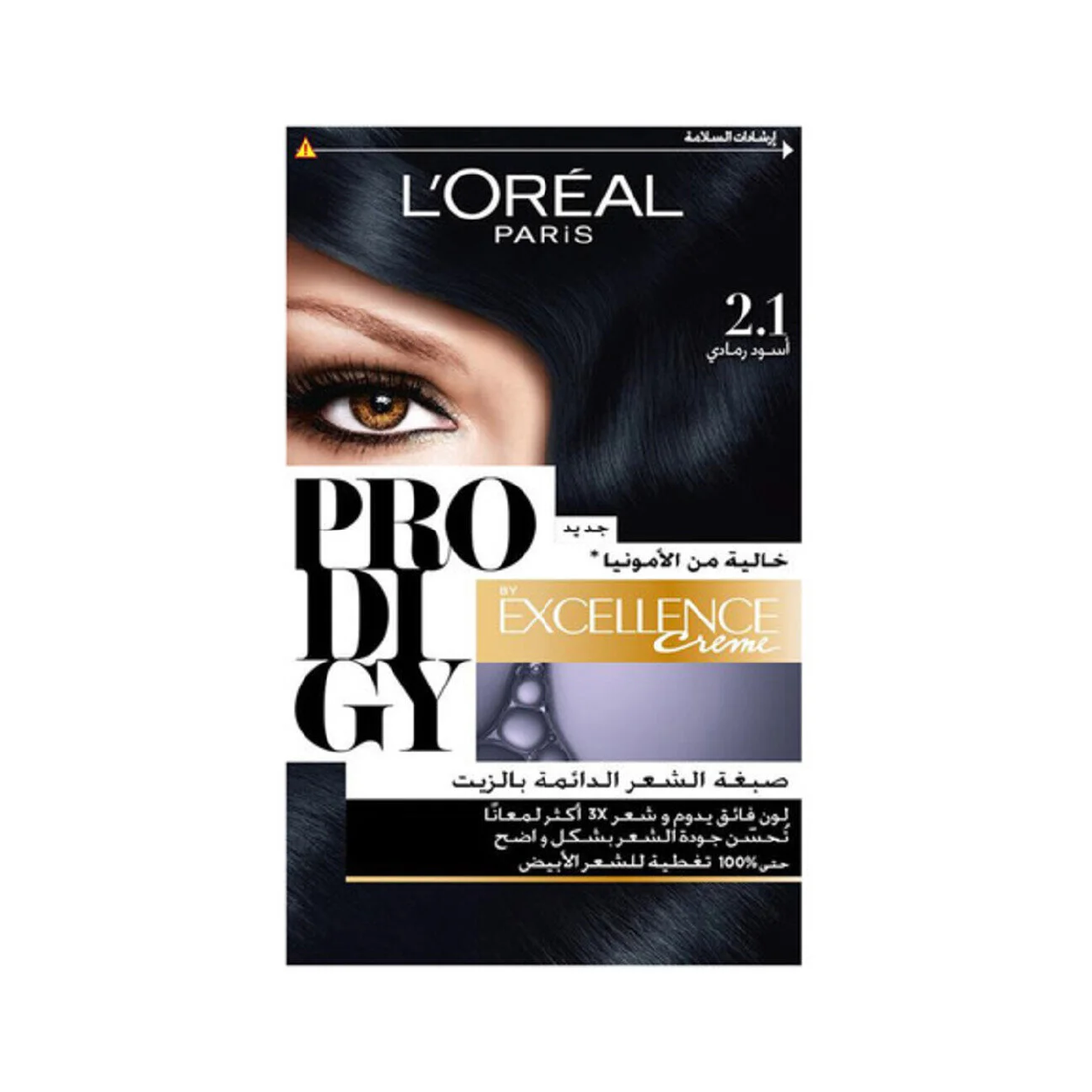 L'Oreal Prodigy Hair Clr 2.1 Ash Black