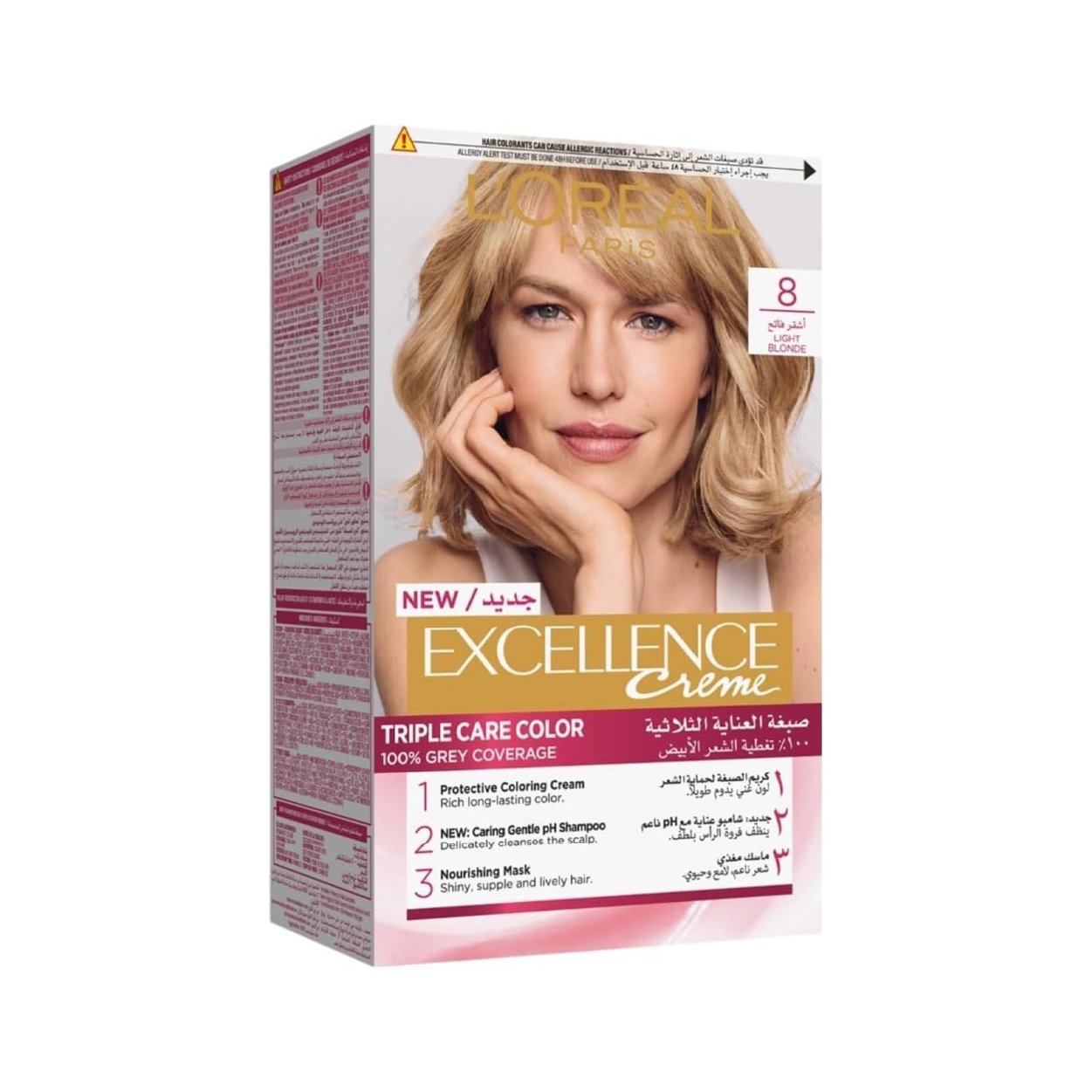 L'Oreal Excellence Hcl Crm 8 Light Blonde