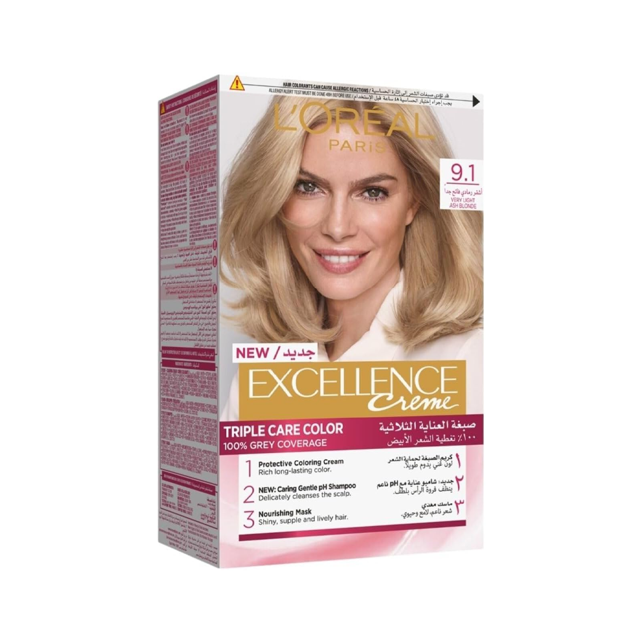L'Oreal Excellence H/C Crm 9.1 Very Lght Ash Blode