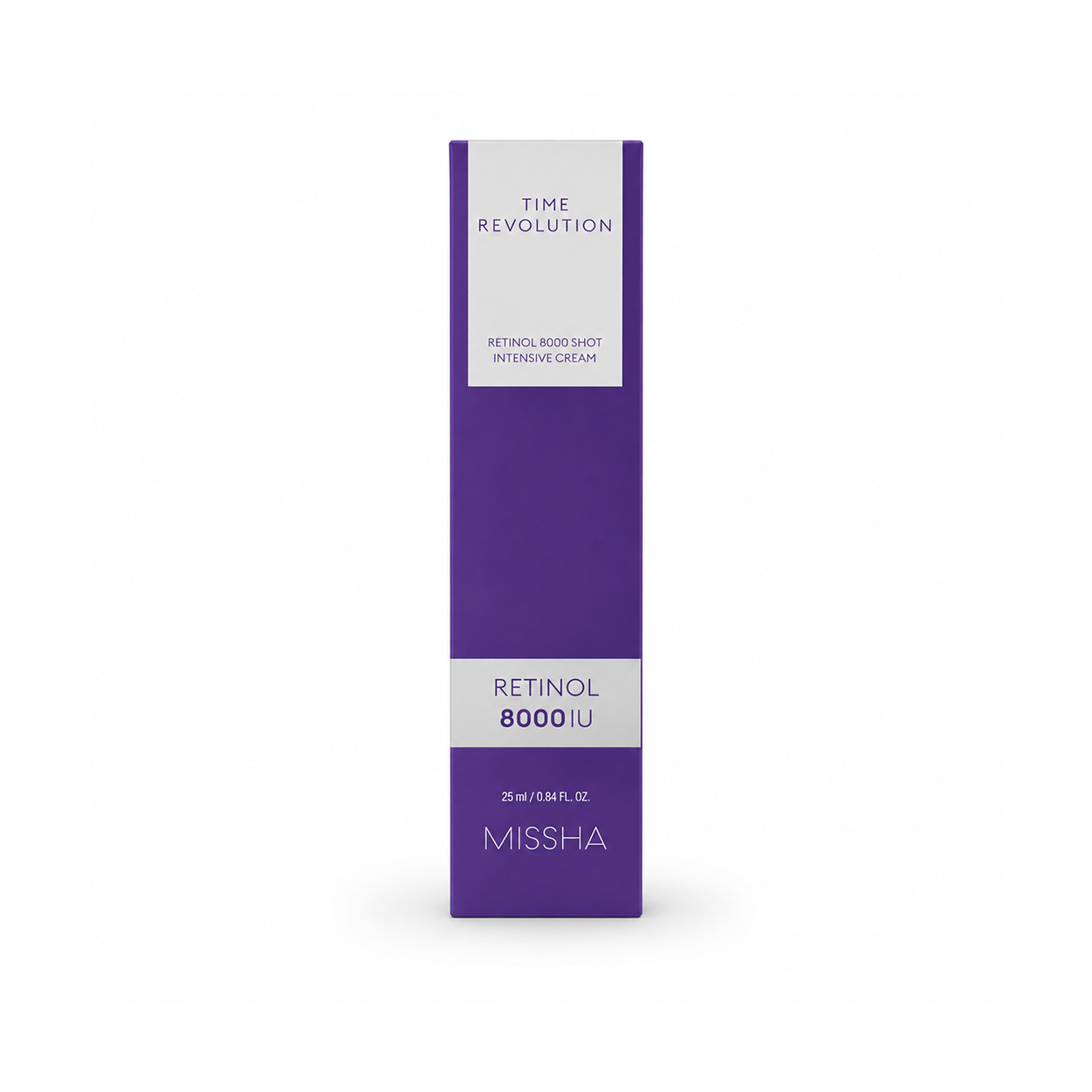 MISSHA Time Revolution Retinol 8000 Shot Intensive Cream 25ml retinol night cream for wrinkles and uneven skin texture