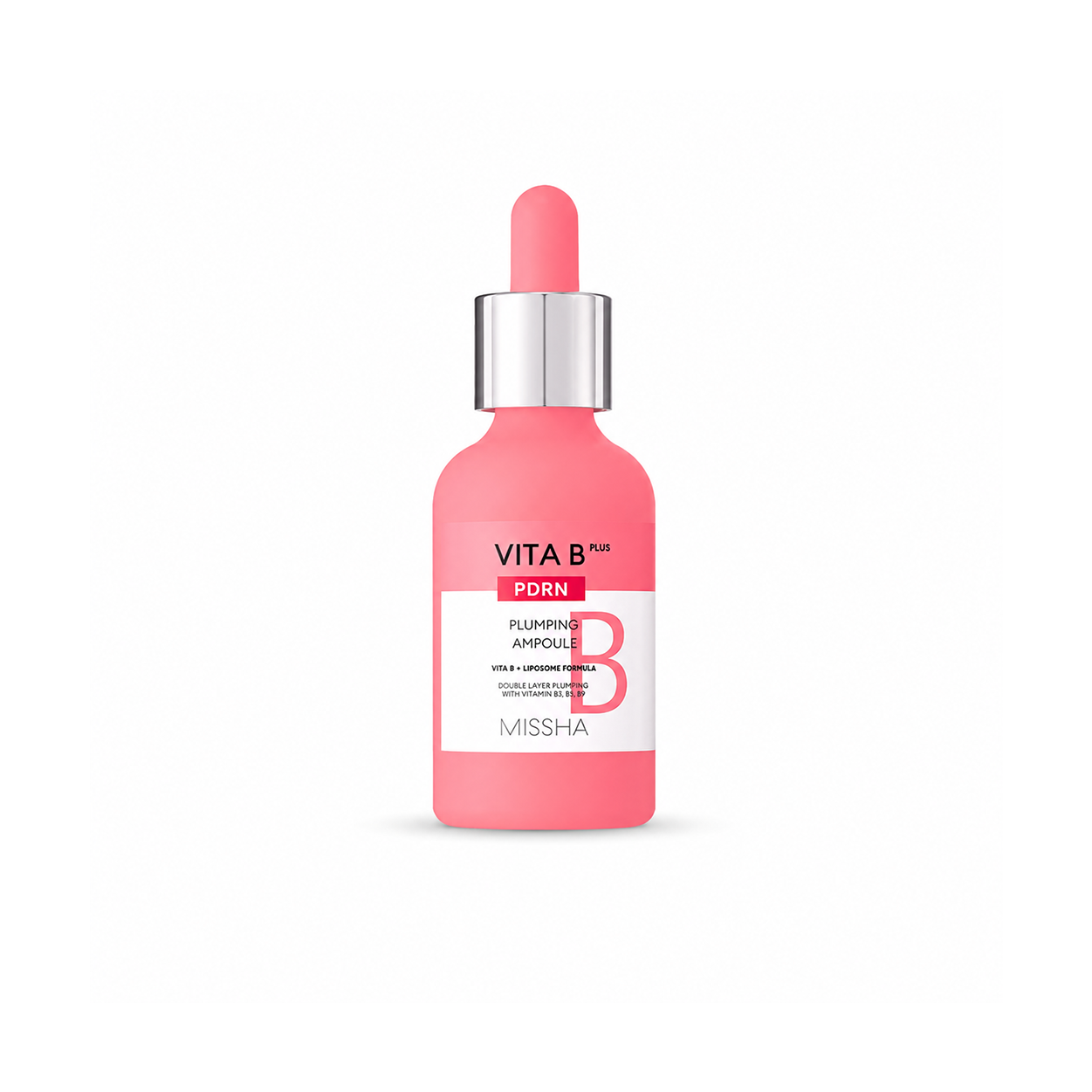 MISSHA Vita B Plus PDRN Plumping Ampoule 30ml hydrating face ampoule for glow, dry skin, and smoother texture
