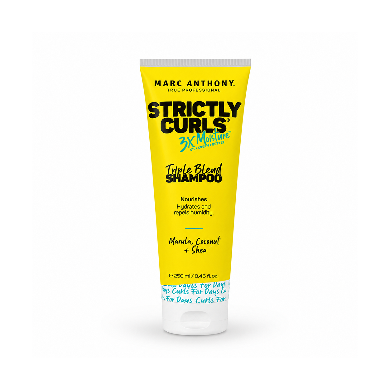 Marc Anthony Strictly Curls 3x Moisture Triple Blend Shampoo 250ml for frizz control and hydration for curly hair