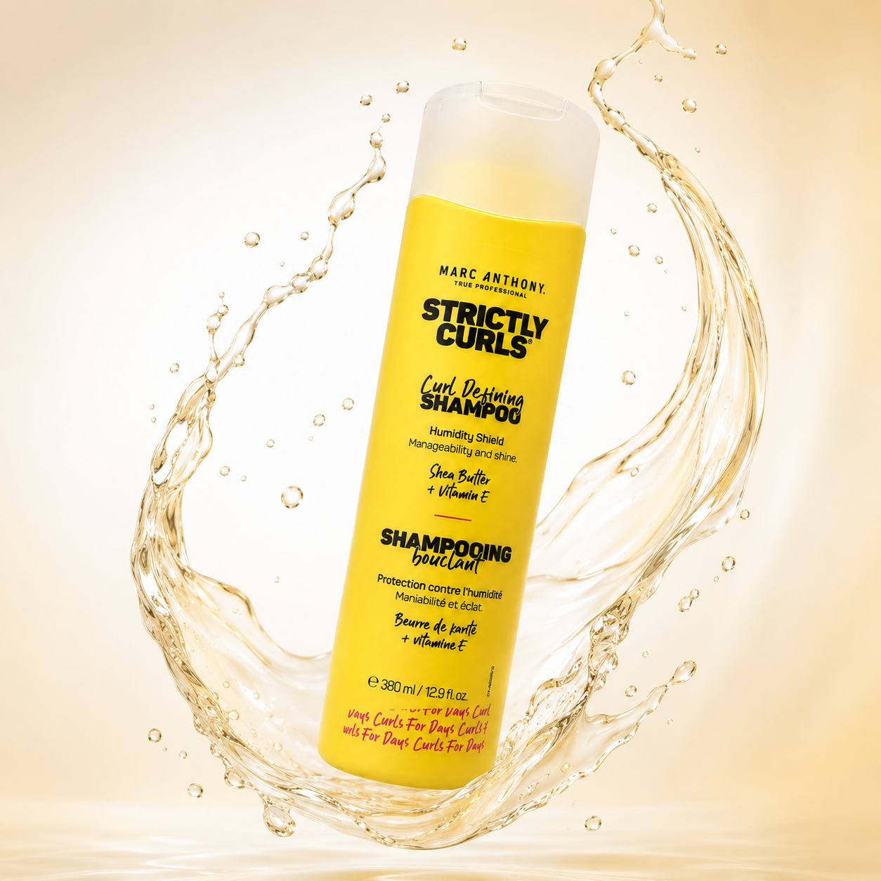 Marc Anthony Strictly Curls Curl Defining Shampoo 380ml for frizz control and humidity protection for curly hair