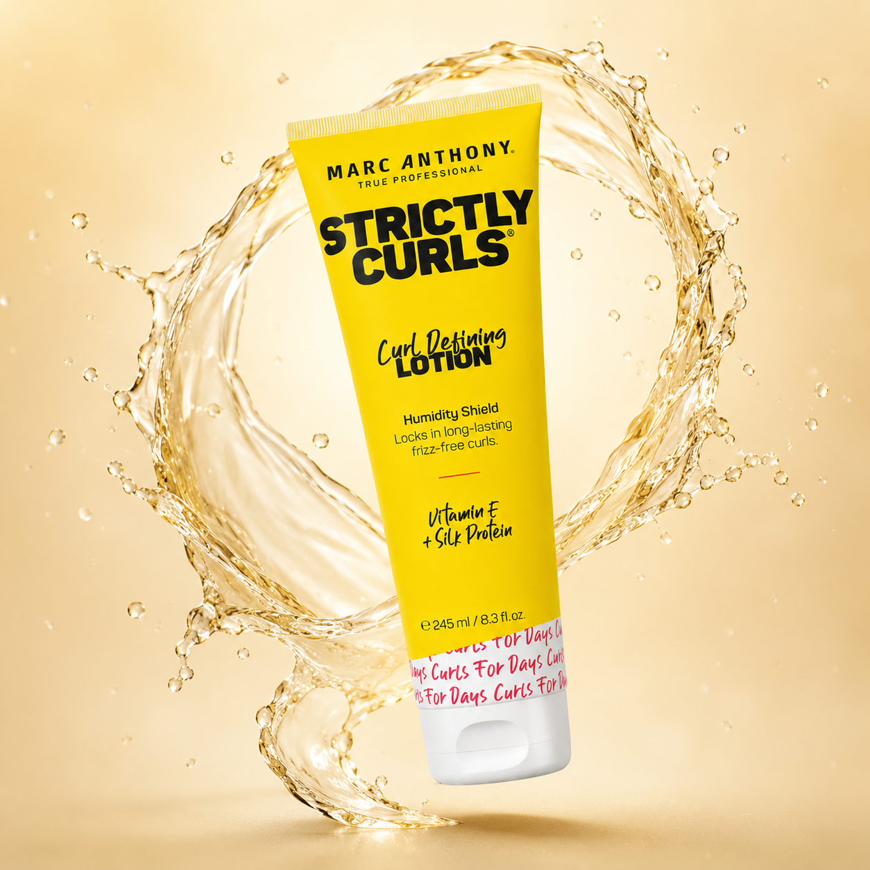 Marc Anthony Strictly Curls Curl Defining Lotion 245ml for frizz-free curly hair with lightweight humidity protection and soft hold