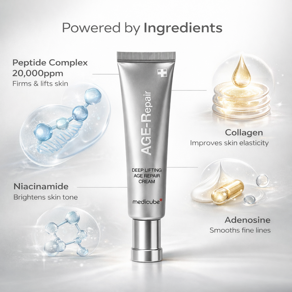 Medicube AGE-R Repair Deep Lifting Age Repair Cream 30ml anti-aging face cream for firming and wrinkle reduction