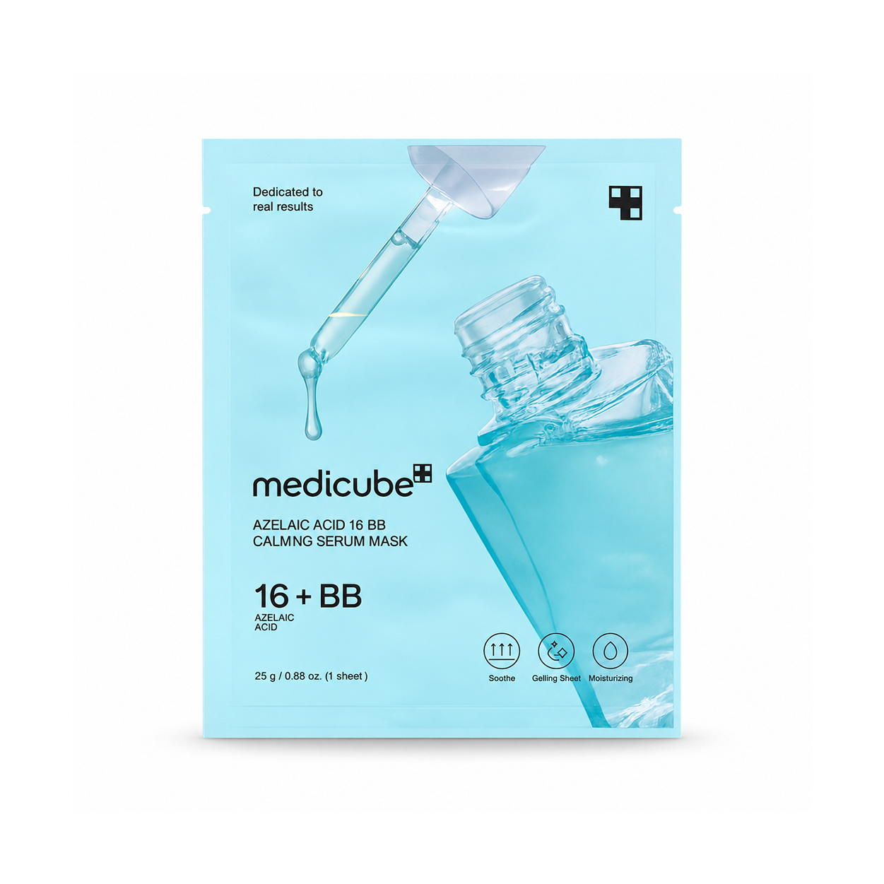 Medicube Azelaic Acid 16 BB Calming Serum Mask gel sheet face mask 25g for soothing sensitive skin and reducing visible redness