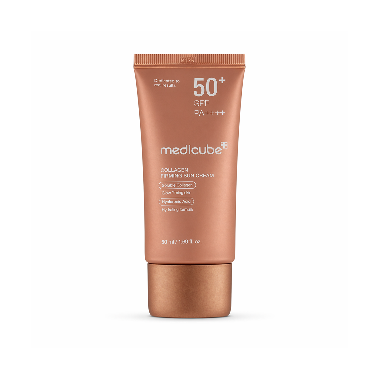 Medicube Collagen Firming Sun Cream SPF50+ PA++++ 50ml sunscreen tube for face with hydrating and firming benefits