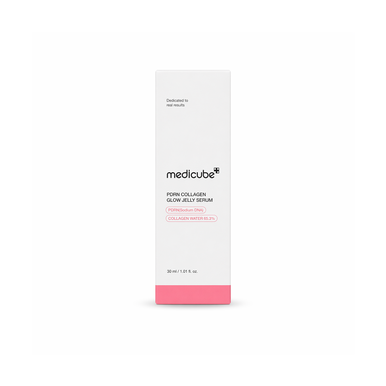 Medicube PDRN Collagen Glow Jelly Serum 30ml face serum bottle for hydration and skin repair with collagen and PDRN formula