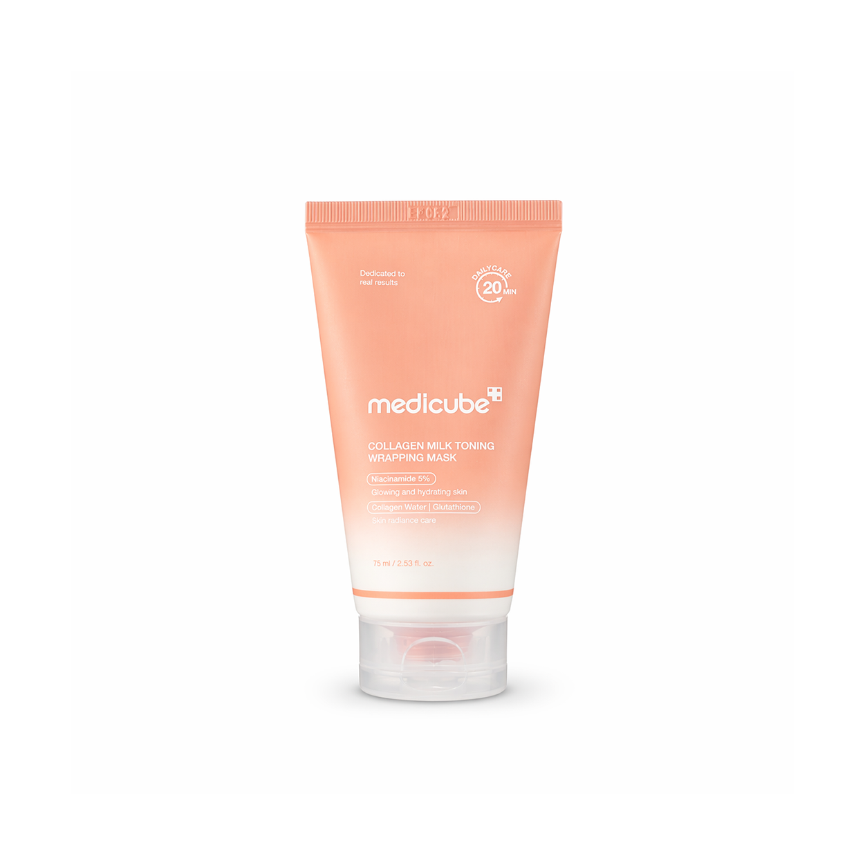 Medicube Collagen Milk Toning Wrapping Mask 75ml brightening face mask with niacinamide for hydrated and glowing skin