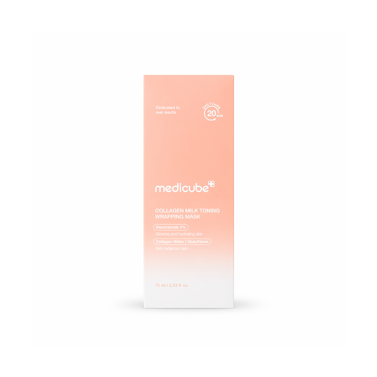 Medicube Collagen Milk Toning Wrapping Mask 75ml brightening face mask with niacinamide for hydrated and glowing skin