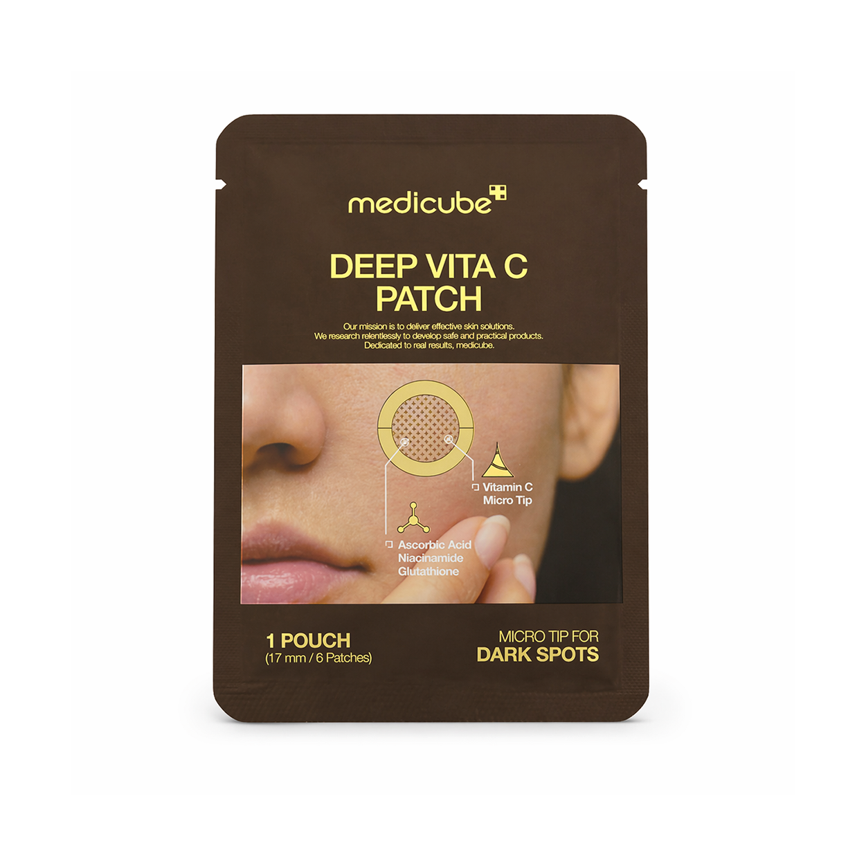 Medicube Deep Vita C Patch dark spot treatment micro tip patches 17mm 6 patches for pigmentation and skin brightening