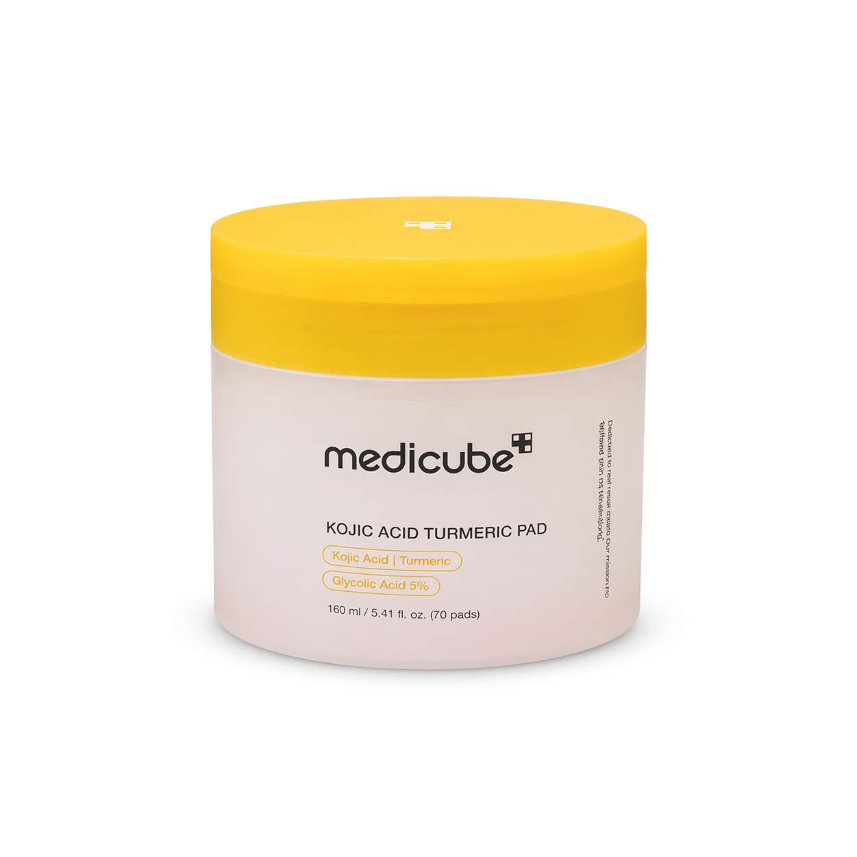 Medicube Kojic Acid Turmeric Pad exfoliating toner pads 160ml for brightening skin and reducing dark spots