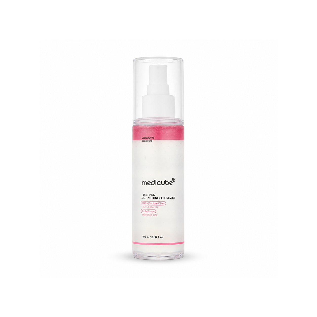 medicube PDRN Pink Glutathione Serum Mist 100ml facial mist for lightweight moisture and brightening care