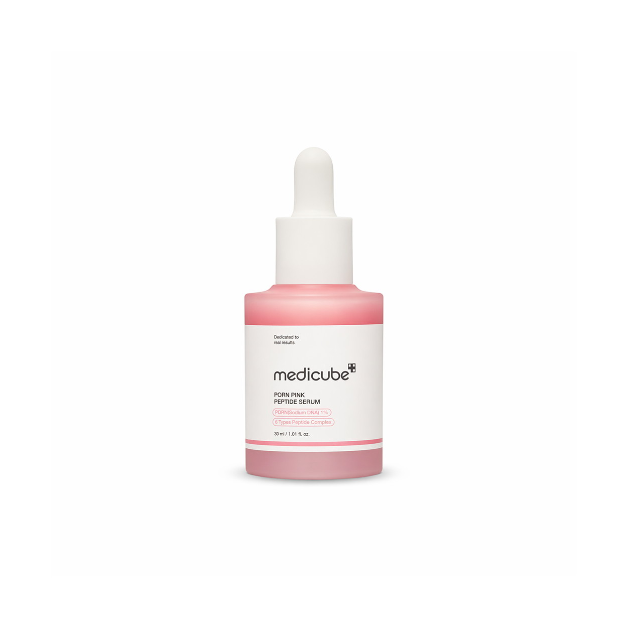 Medicube PDRN Pink Peptide Serum 30ml facial serum bottle for skin repair, hydration, and anti-aging benefits