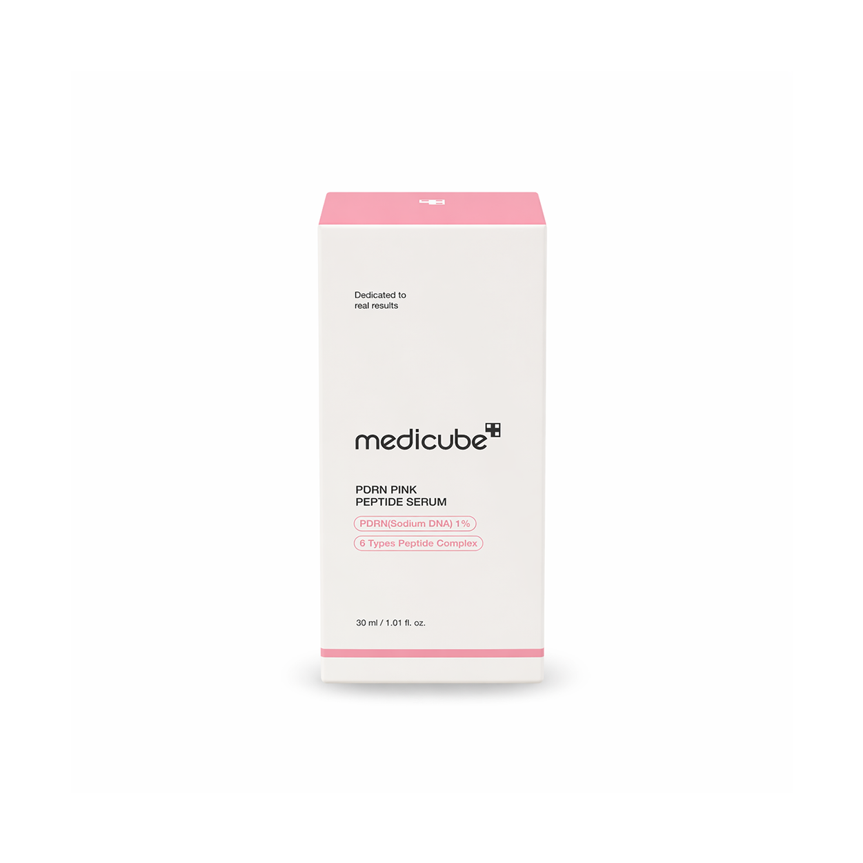 Medicube PDRN Pink Peptide Serum 30ml facial serum bottle for skin repair, hydration, and anti-aging benefits