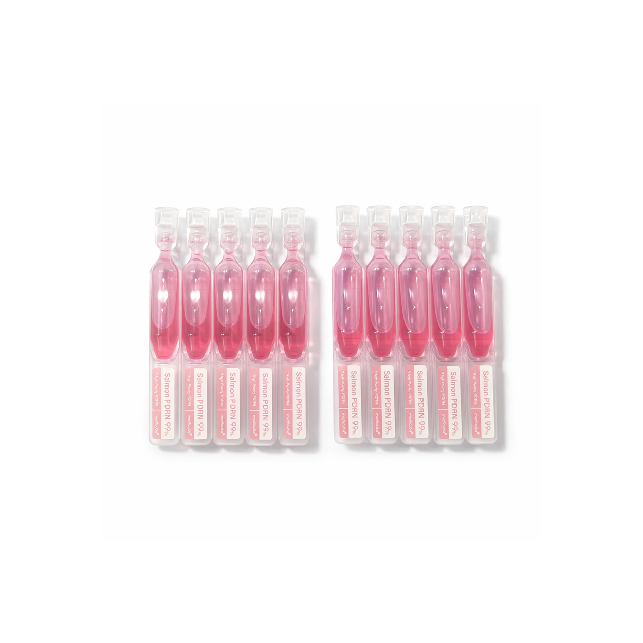 Medicube PDRN Pink One Day Serum ampoule set 1.5ml x10 for skin repair and hydration with salmon DNA extract