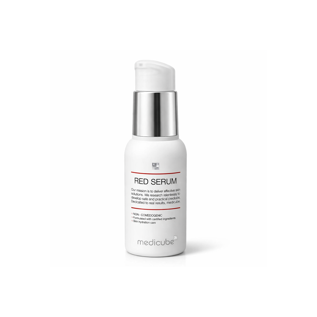 Medicube Red Serum 2.0 acne treatment serum bottle 50ml for oily and acne-prone skin helps reduce breakouts and tighten pores