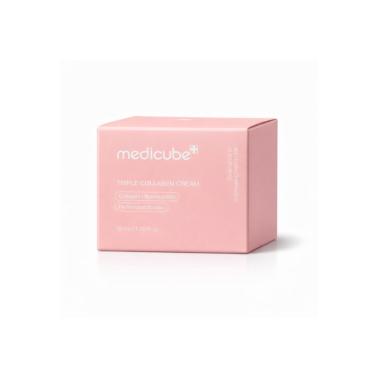Medicube Triple Collagen Cream 4.0 50ml anti-aging face cream for firming and hydration in a pink jar packaging