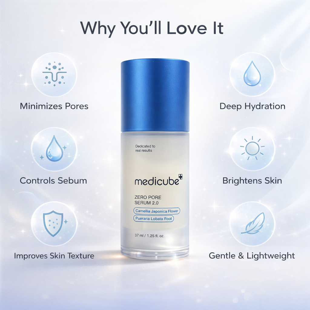 Medicube Zero Pore Serum 2.0 37ml – Pore Minimizing | Buy Online UAE