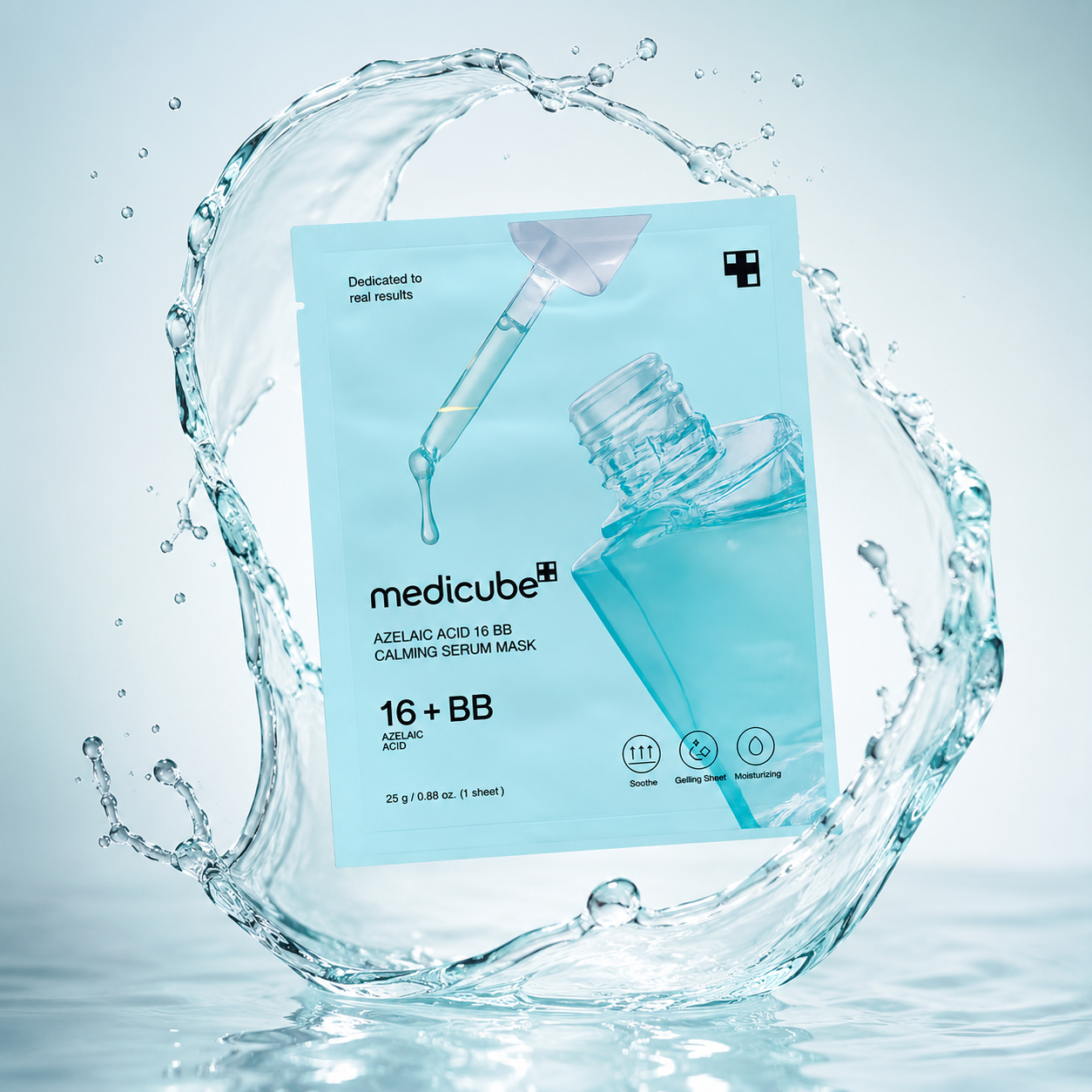 Medicube Azelaic Acid 16 BB Calming Serum Mask gel sheet face mask 25g for soothing sensitive skin and reducing visible redness