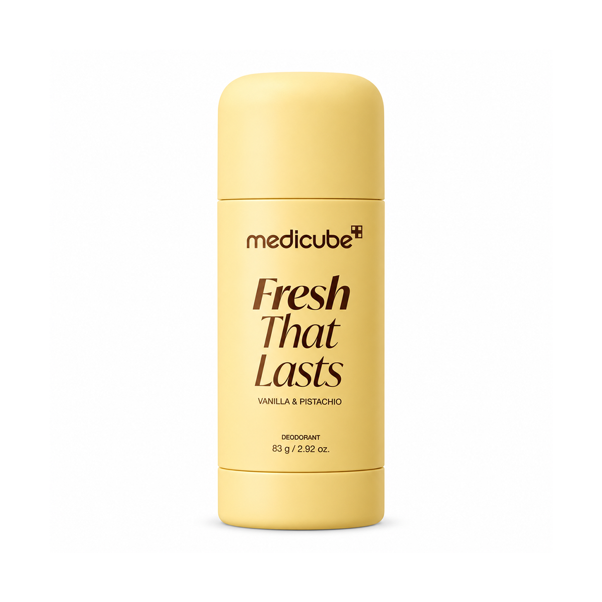 Medicube Fresh That Lasts Vanilla & Pistachio Deodorant Stick 83g for everyday underarm care with a warm, sweet fragrance.