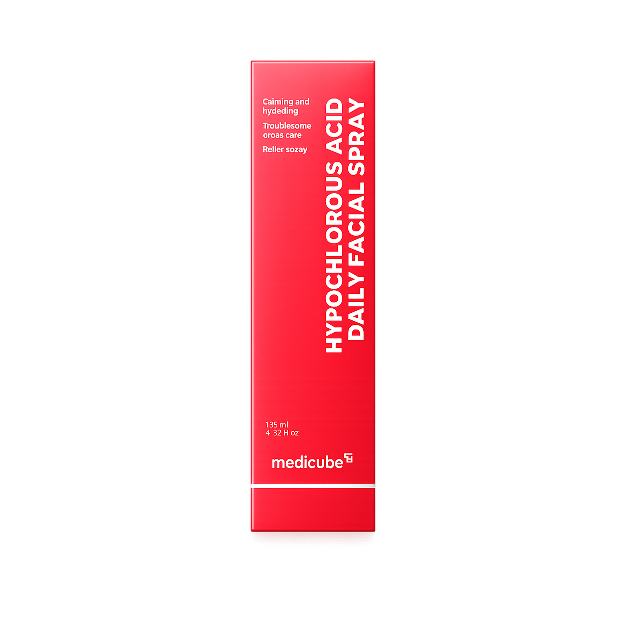 Medicube Hypochlorous Acid Daily Facial Spray 125ml facial mist for sensitive skin, helping calm irritation and refresh skin daily.