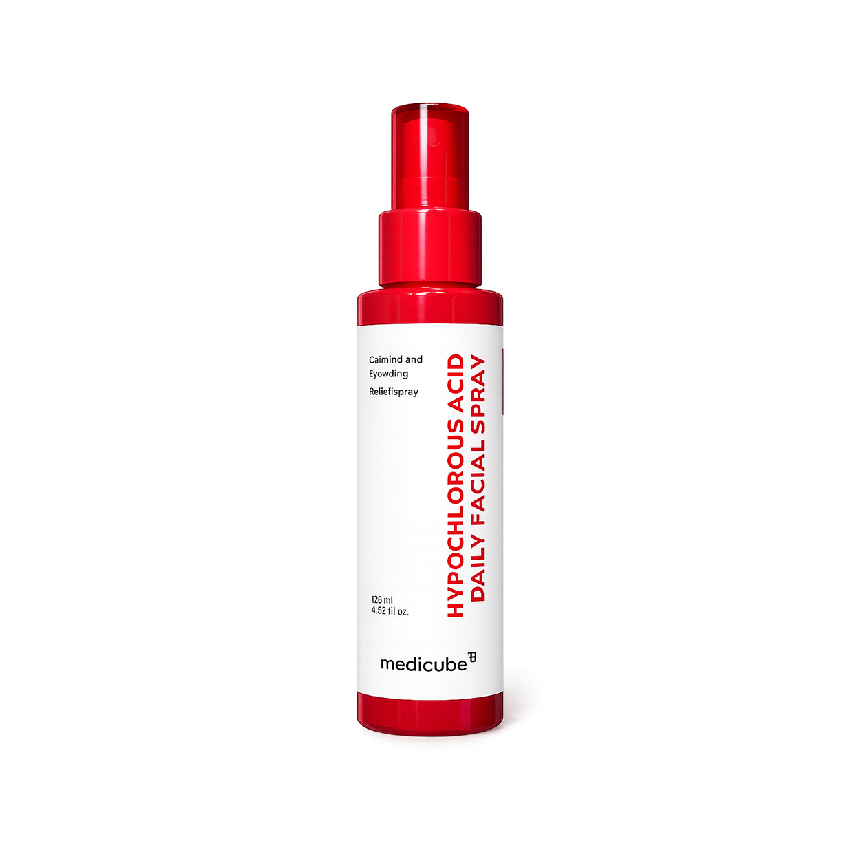 Medicube Hypochlorous Acid Daily Facial Spray 125ml facial mist for sensitive skin, helping calm irritation and refresh skin daily.